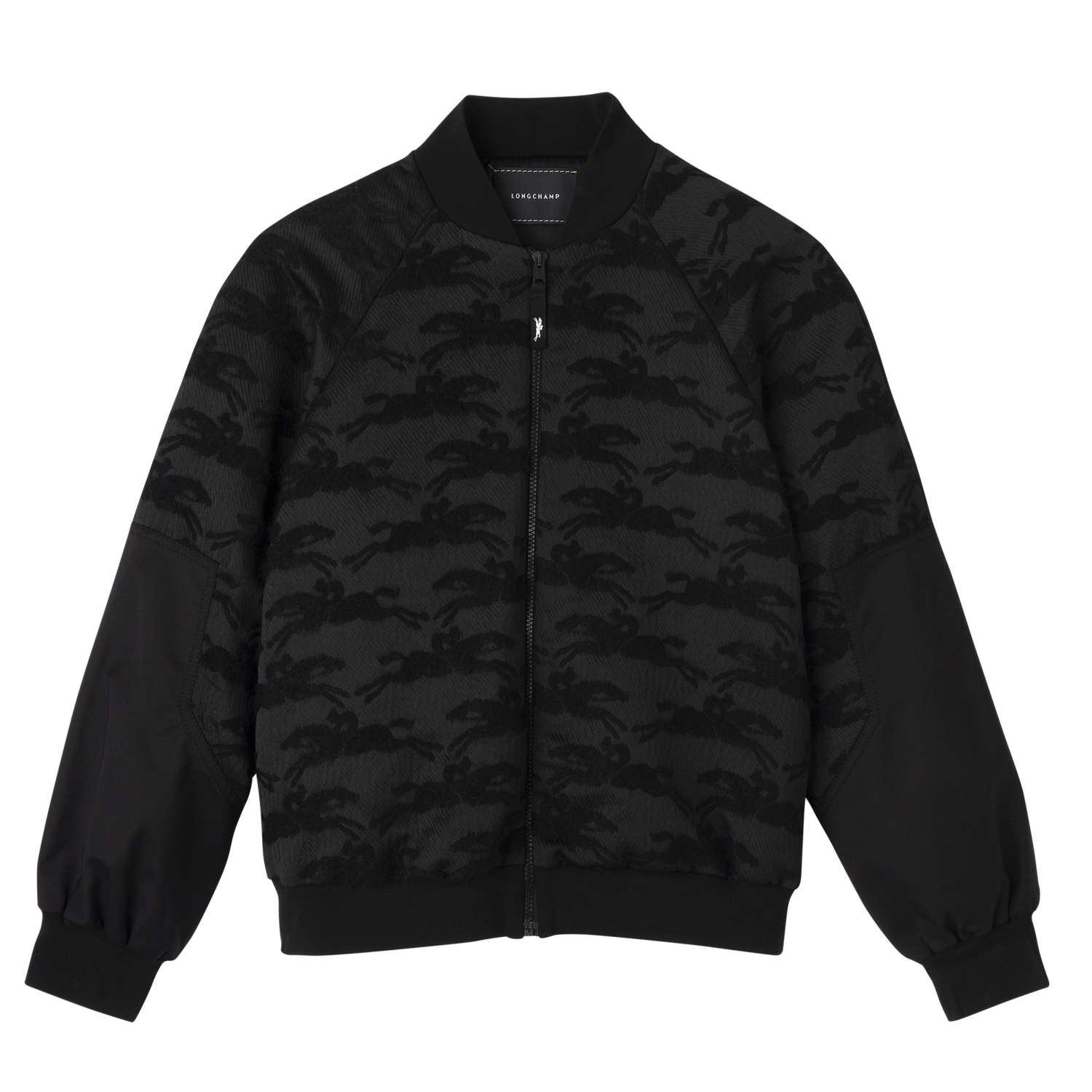 Longchamp Bomber Spirit Short Blouson In Black