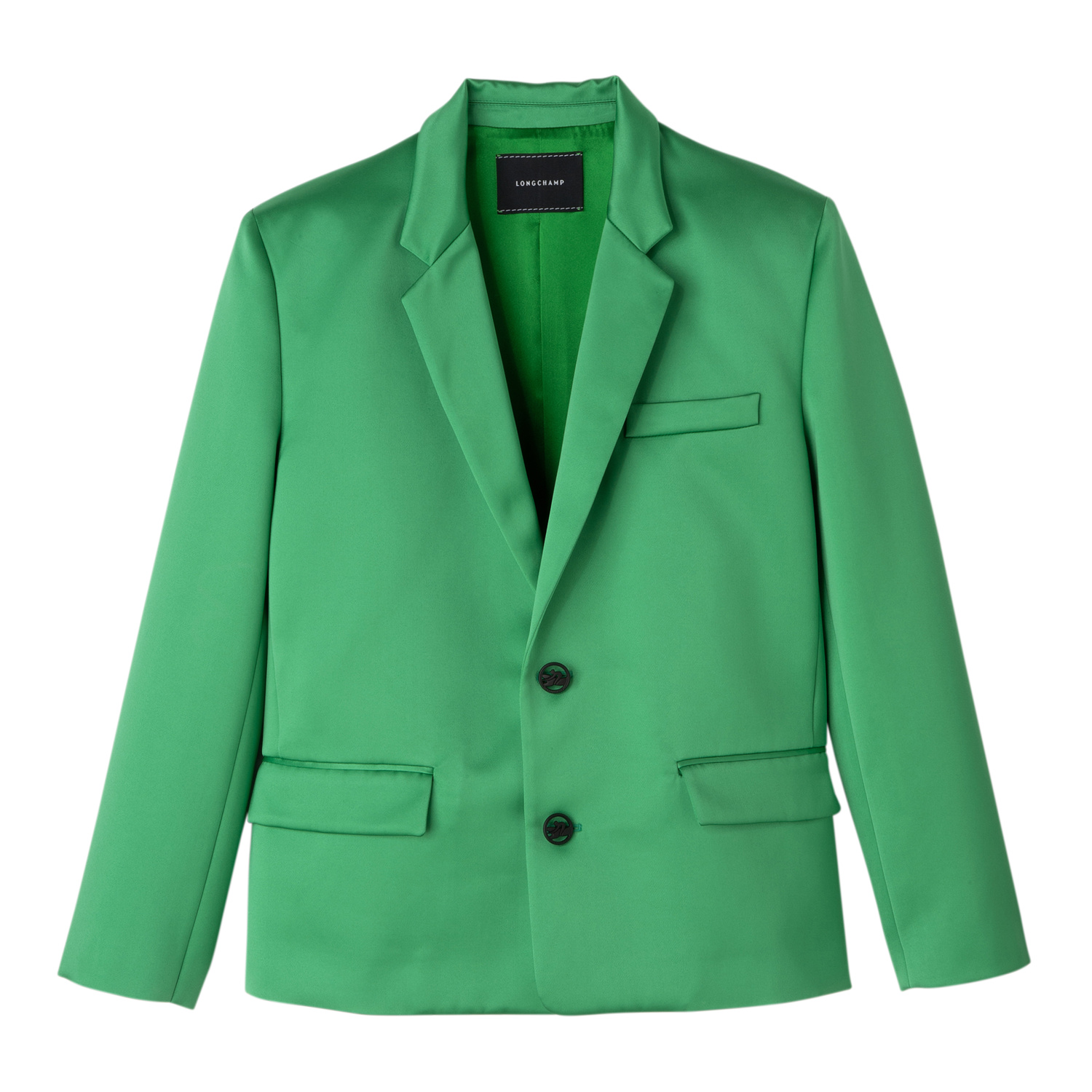 Longchamp Waistcoate Oversize In Green