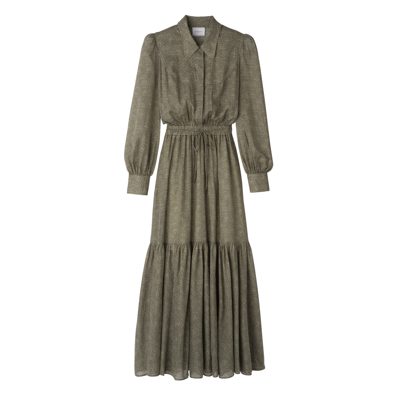 Longchamp Long Dress In Laurier