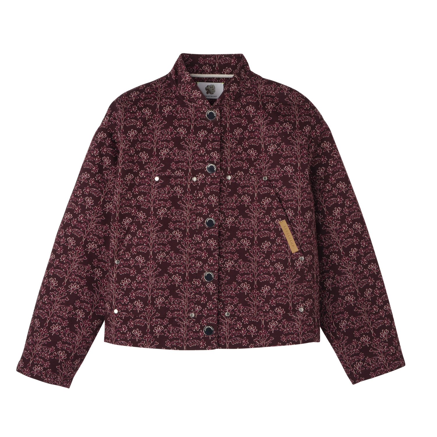 Longchamp Blouson In Aubergine