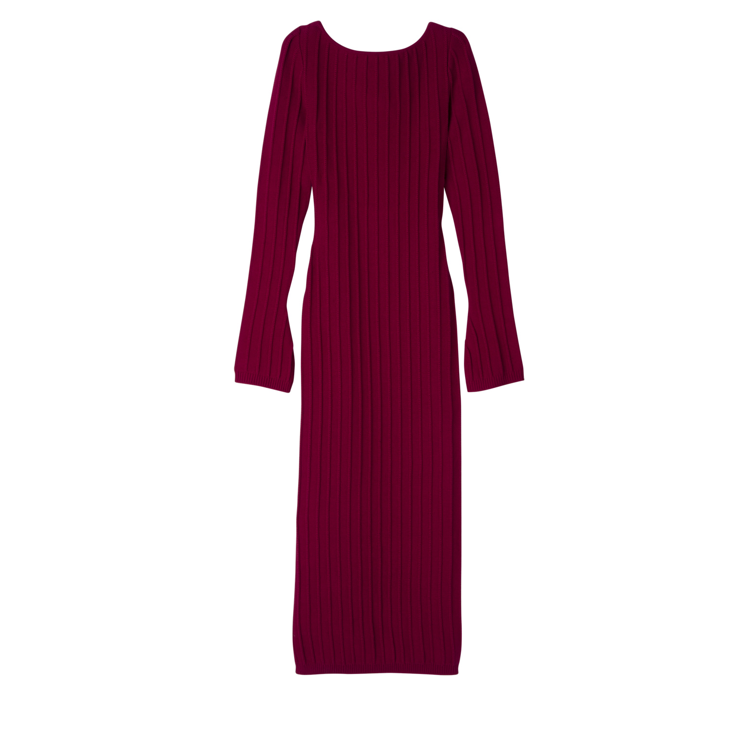Longchamp Long Dress In Betterave