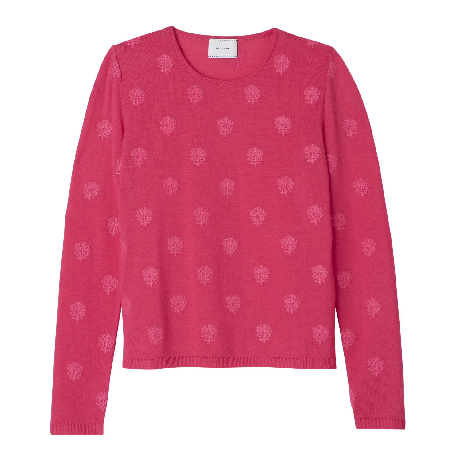 Longchamp Round Neck Sweater In Pink