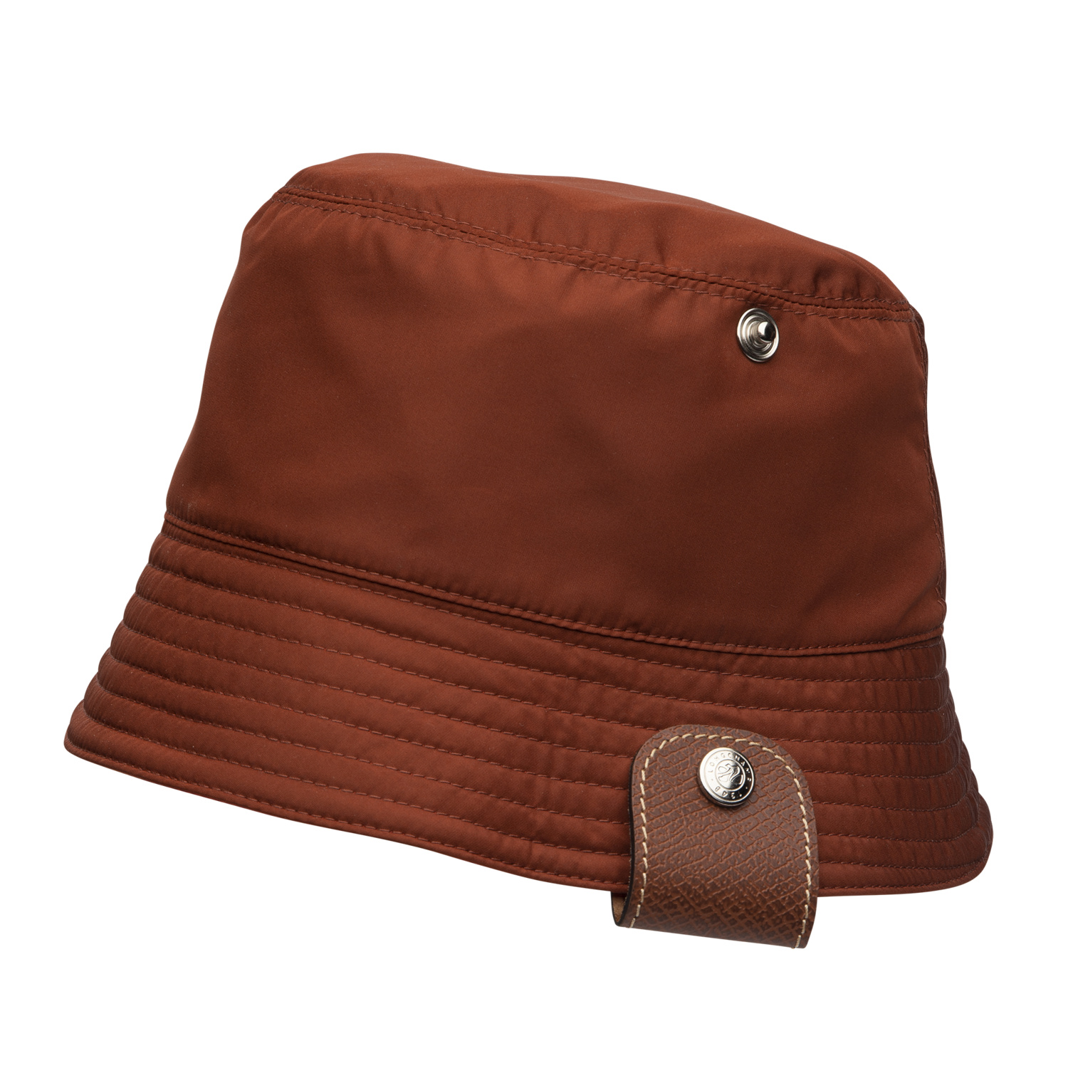 Longchamp Reversible Bucket Hat In Châtaigne/tomate