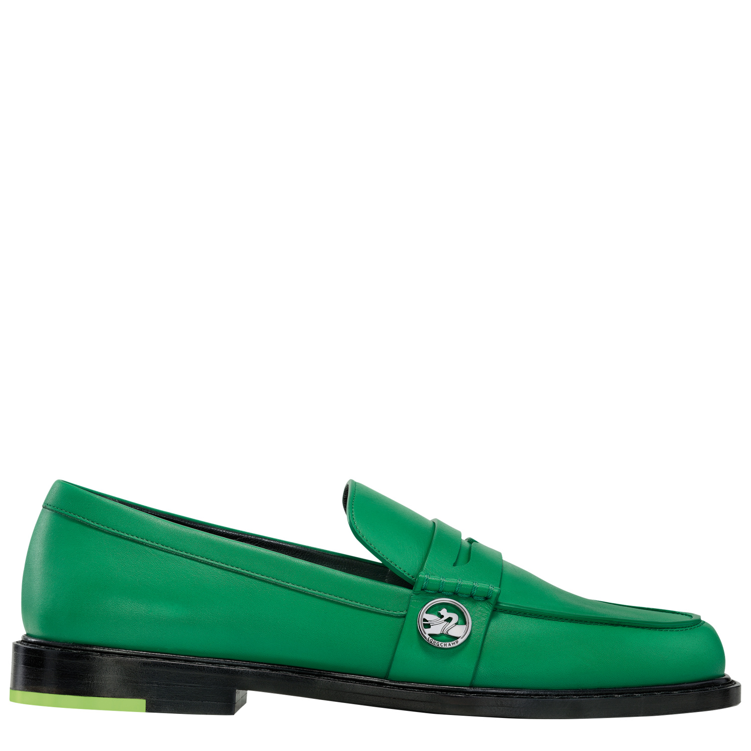 Shop Longchamp Loafer Au Sultan In Green