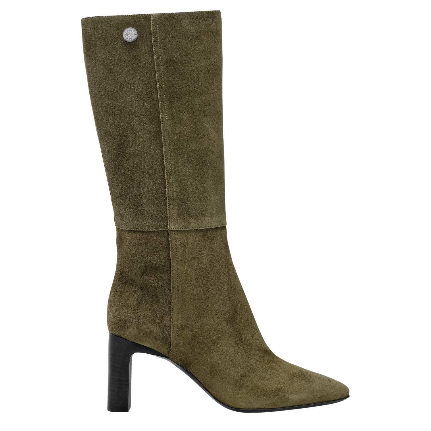 Longchamp Heel Boots Allure In Khaki