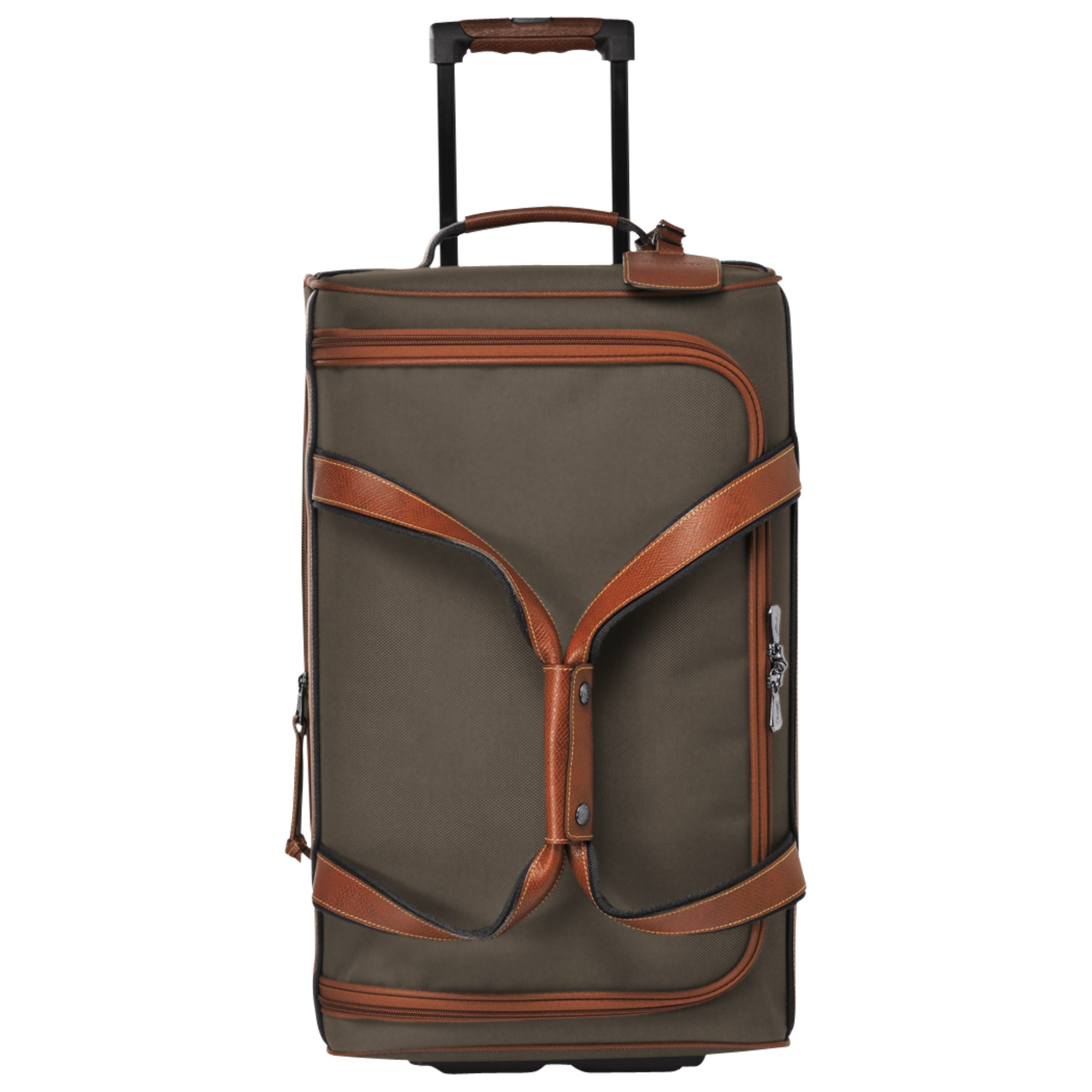 Longchamp Boxford Wheeled Canvas Duffle Bag In Brun | ModeSens