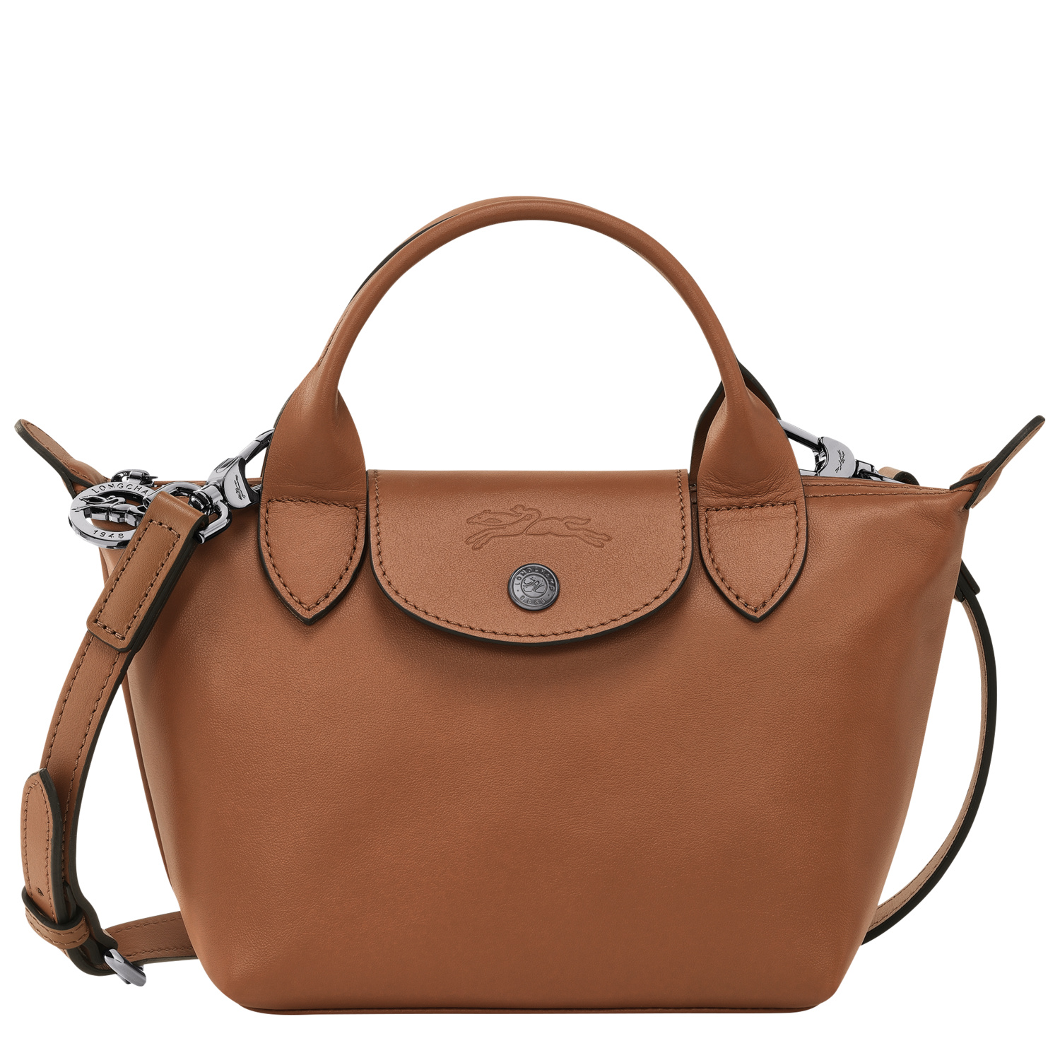 Shop Longchamp Handbag Xs Le Pliage Xtra In Cognac