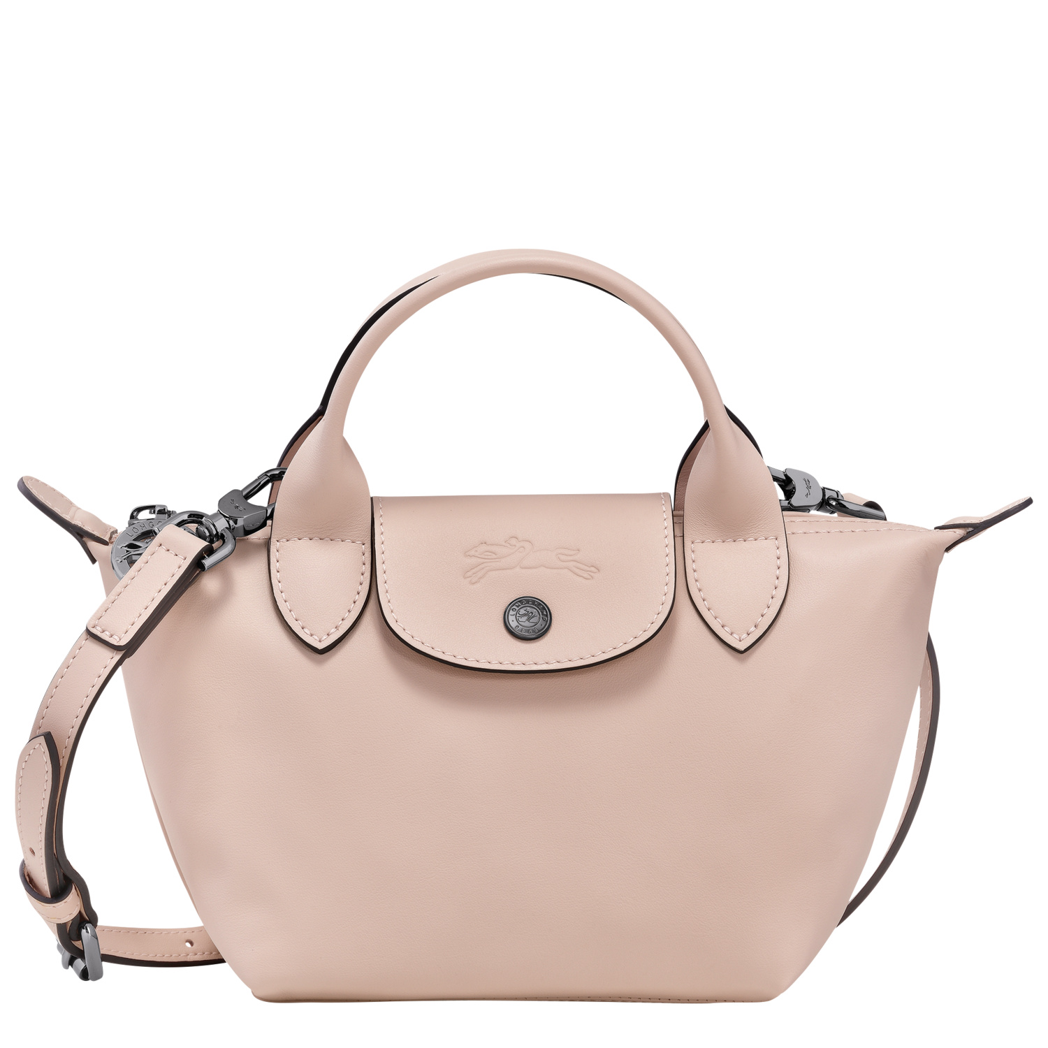 Shop Longchamp Sac À Main Xs Le Pliage Xtra In Nude