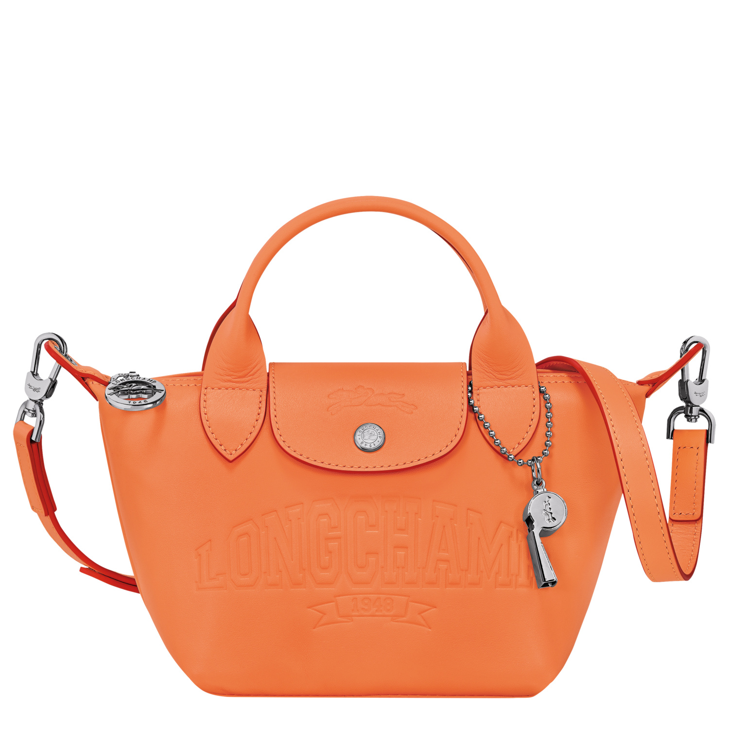 Shop Longchamp Handbag Xs Le Pliage Xtra In Orange