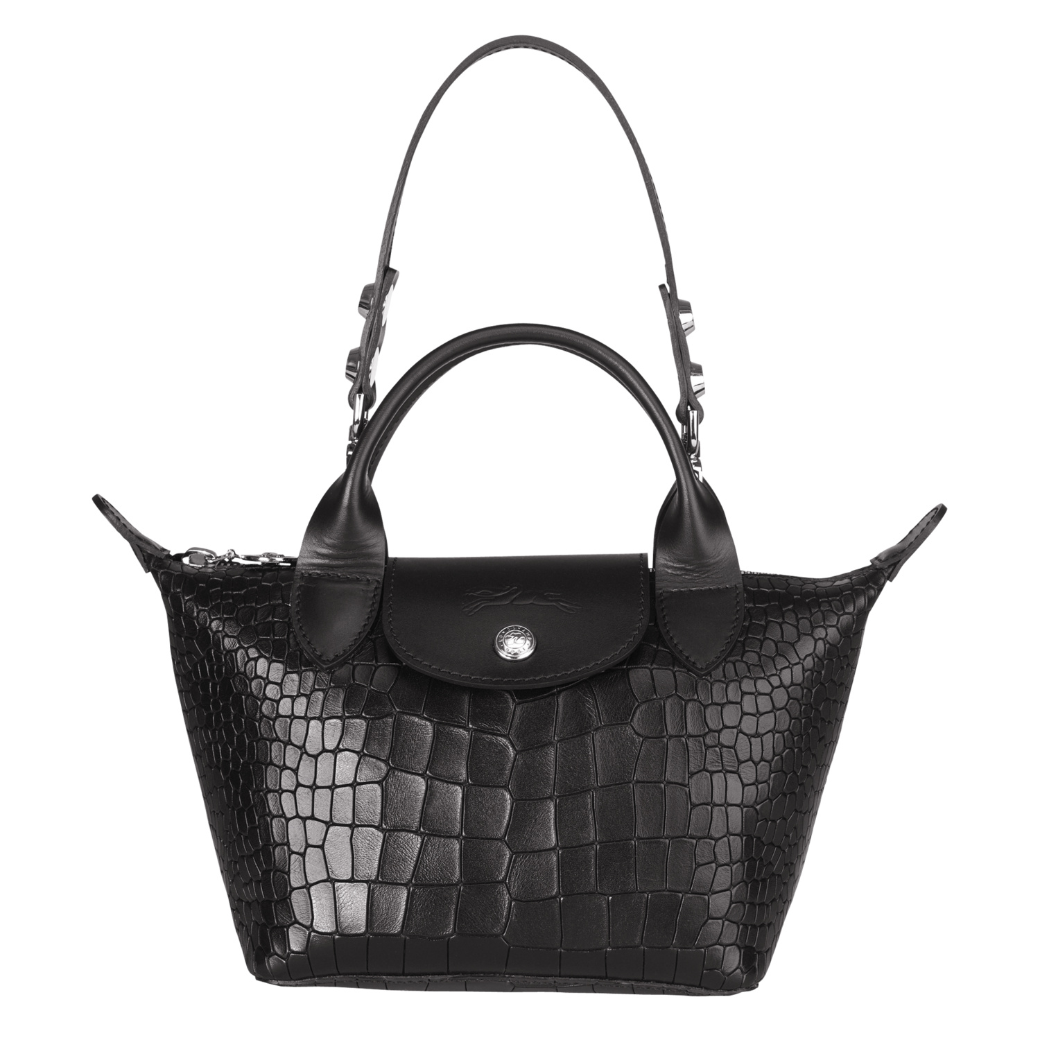 Longchamp Top Handle Bag Xs Le Pliage Cuir In Black ModeSens