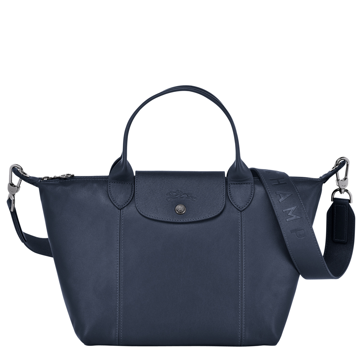 Longchamp Top Handle Bag S Le Pliage Cuir In Navy ModeSens
