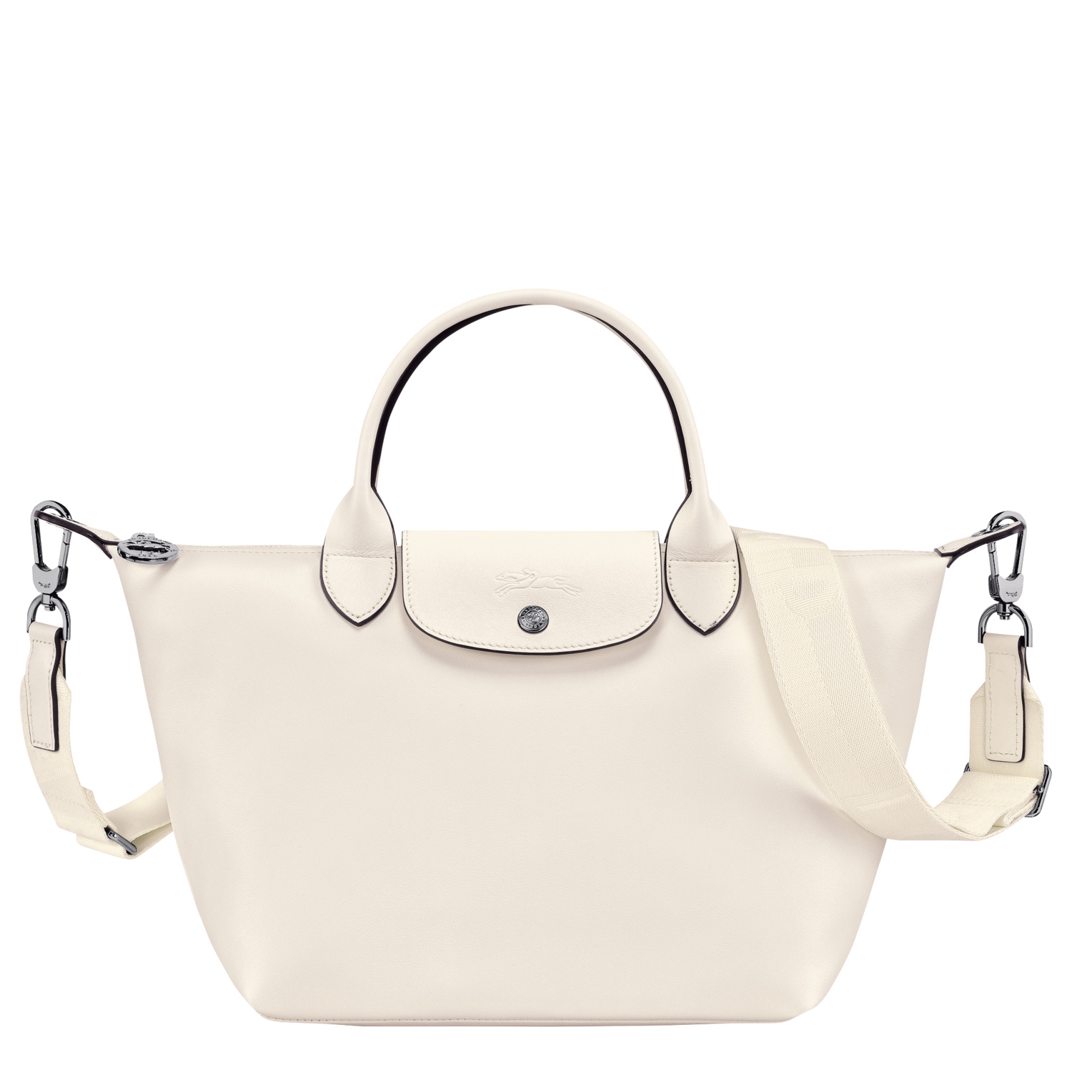 Longchamp Chalk Le Pliage Cuir Leather Crossbody Bag, Best Price and  Reviews