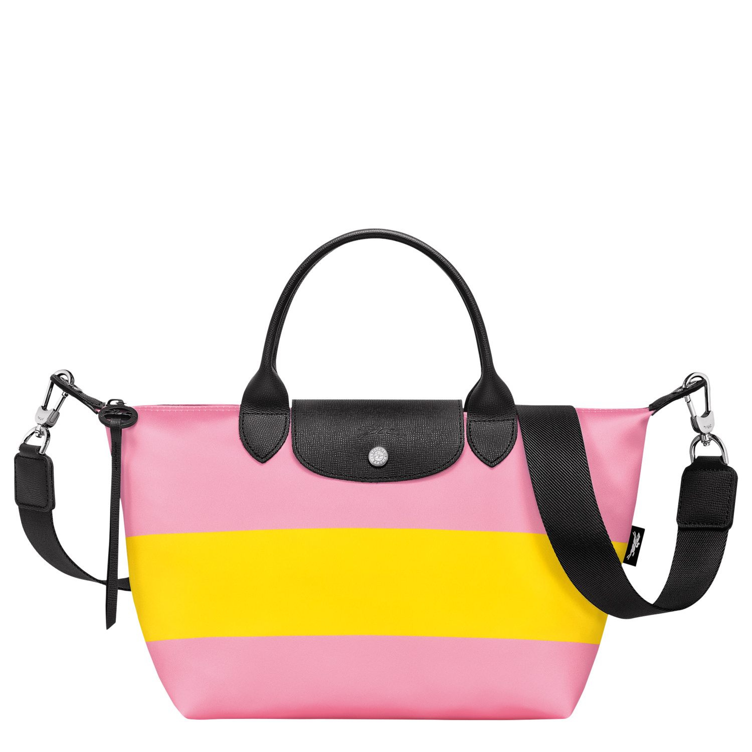 Longchamp `le Pliage Jockey` Small Handbag in Pink