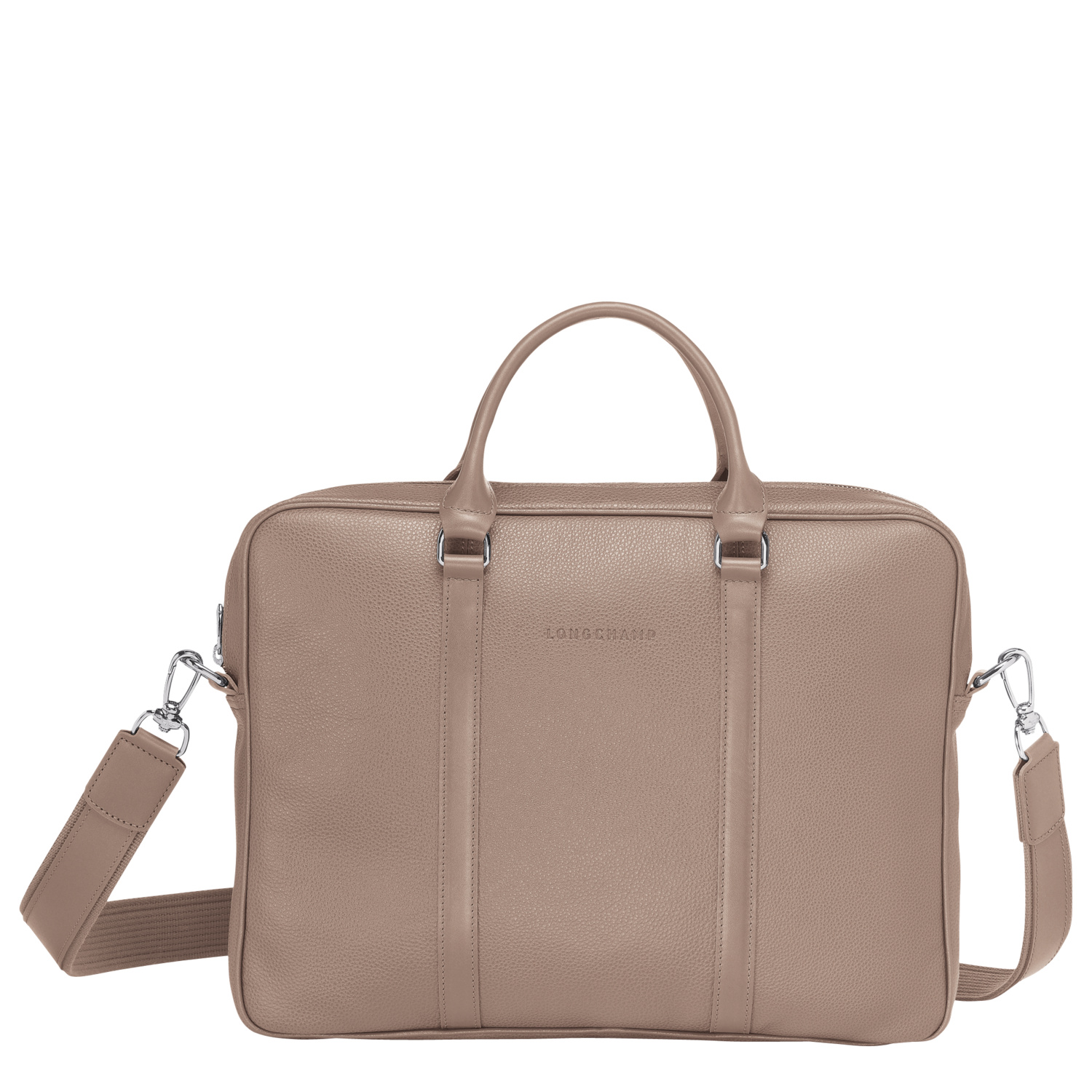 Shop Longchamp Briefcase Xs Le Foulonné In Tourterelle