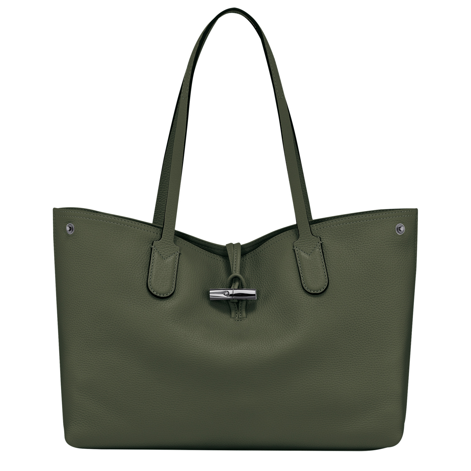 Longchamp Tote Bag L Roseau Essential In Khaki