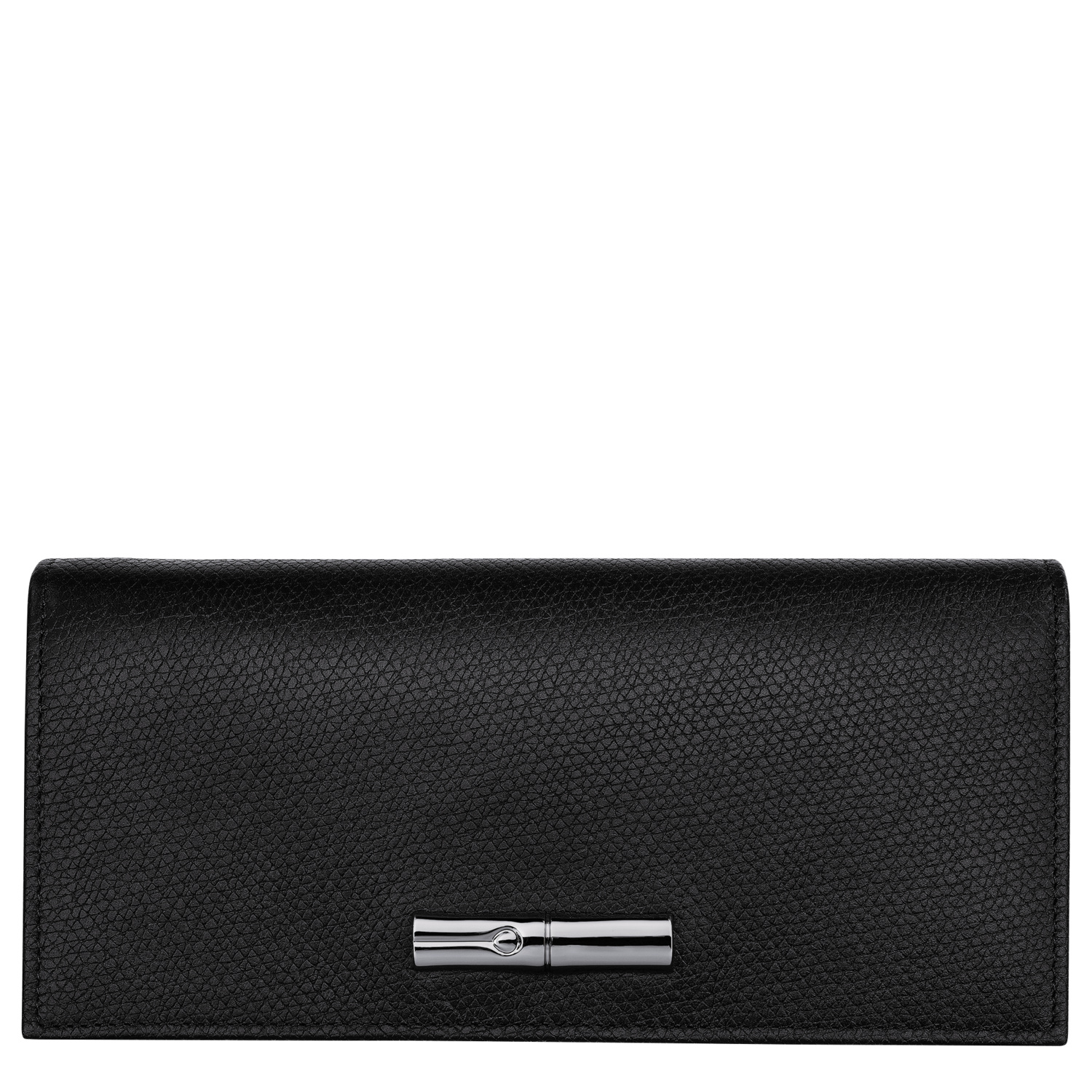 Longchamp Flap Wallet Le Roseau In Gray