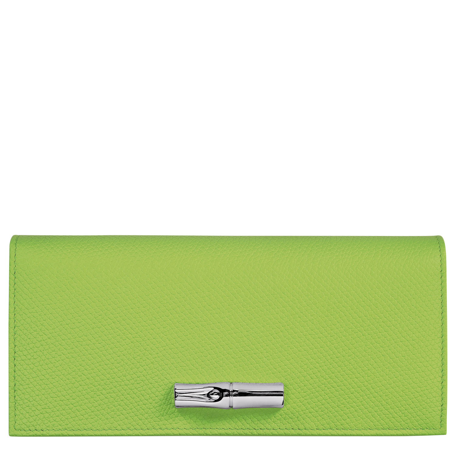 Longchamp Flap Wallet Le Roseau In Green