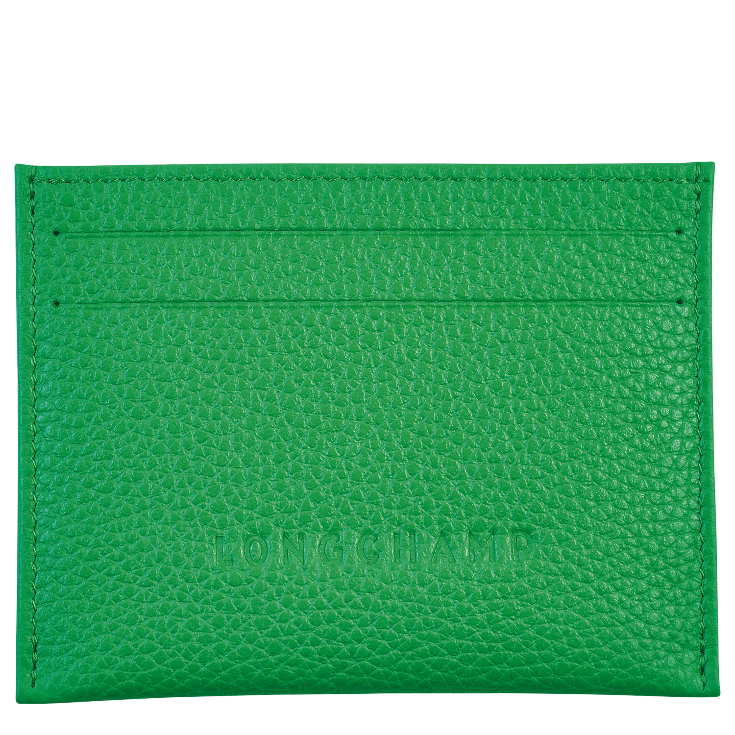 Longchamp Women's Le Foulonné Leather Cardholder In Lawn