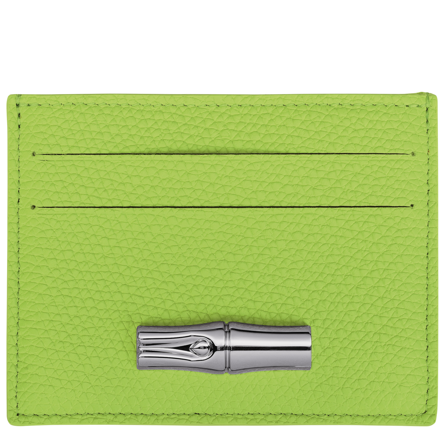 Longchamp Card Holder Le Roseau In Green