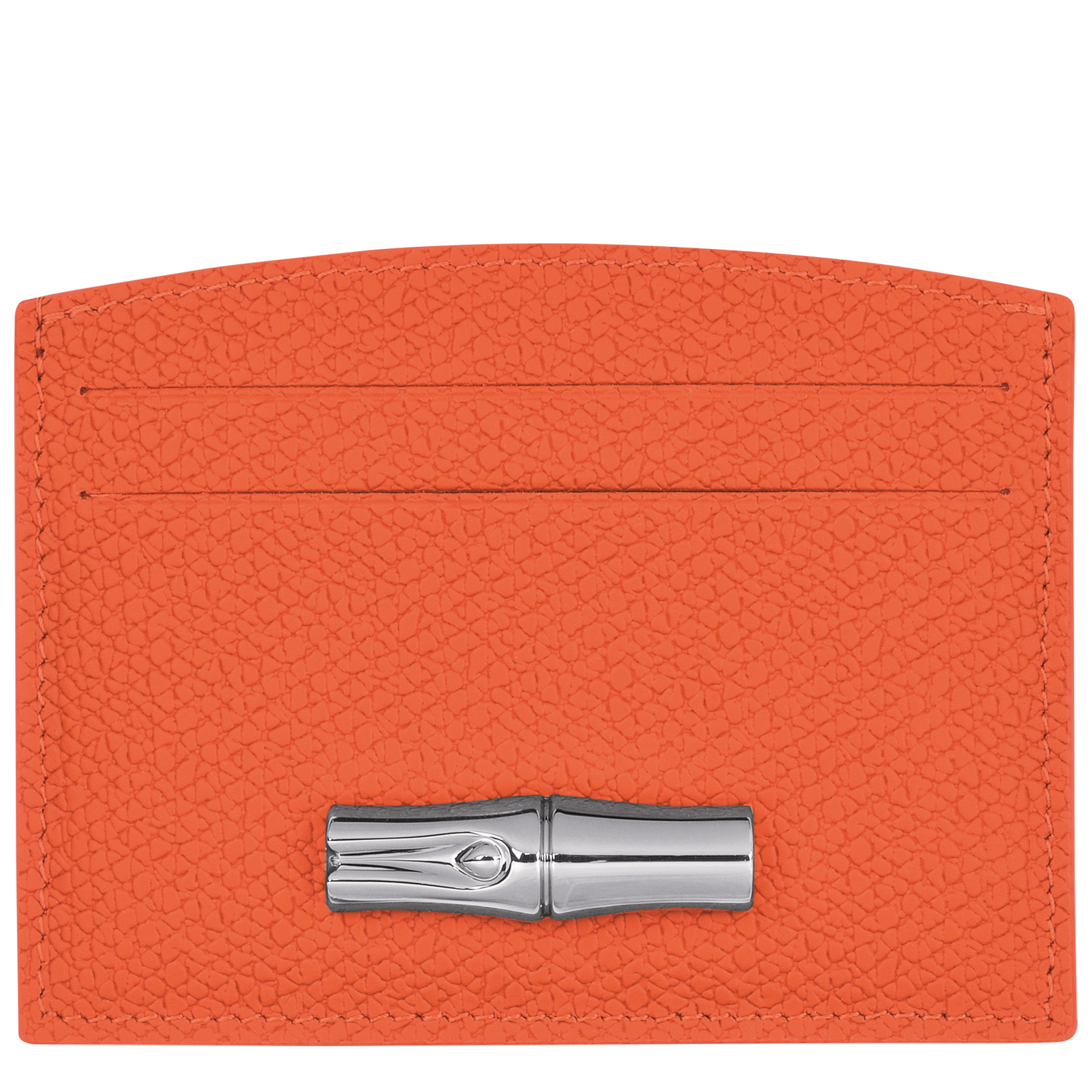 Shop Longchamp Porte-cartes Le Roseau In Orange