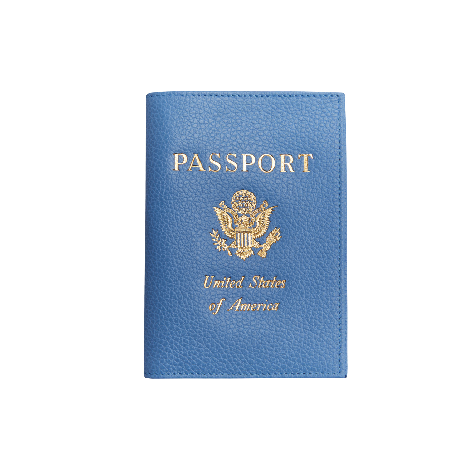 Longchamp Passport Cover Le Foulonné In Cloud Blue