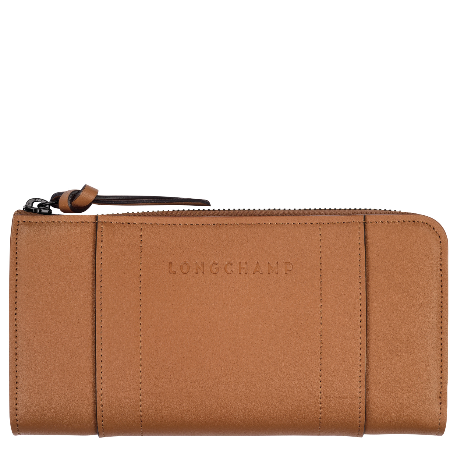 Longchamp Zip Around Wallet  3d In Black