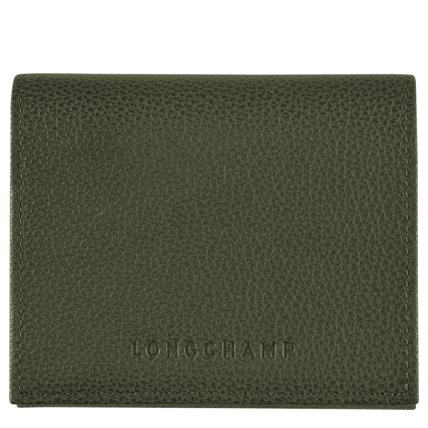 Longchamp Porte-monnaie Le Foulonné In Green