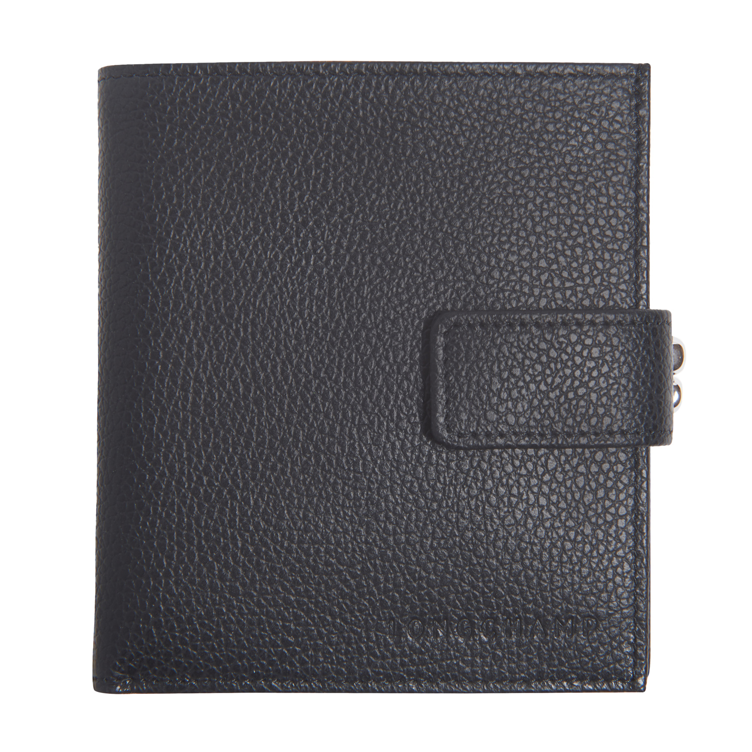 Longchamp Compact Wallet Le Foulonné In Black