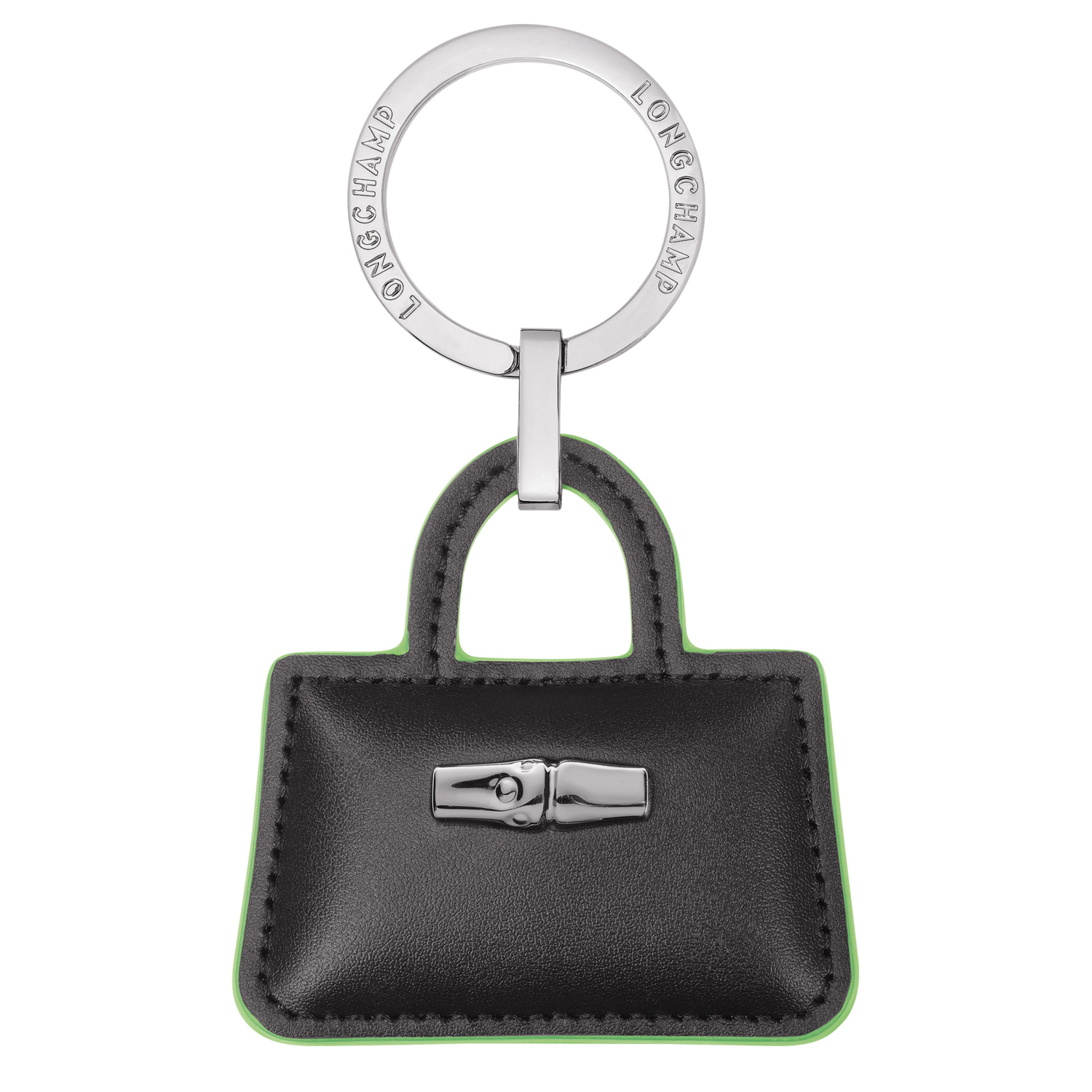 Longchamp Key Rings Roseau In Black