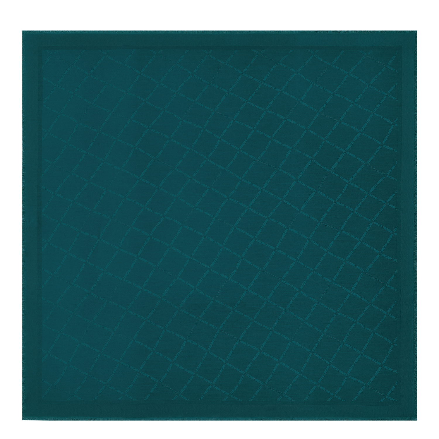 Longchamp Shawl Le Roseau In Ink Blue